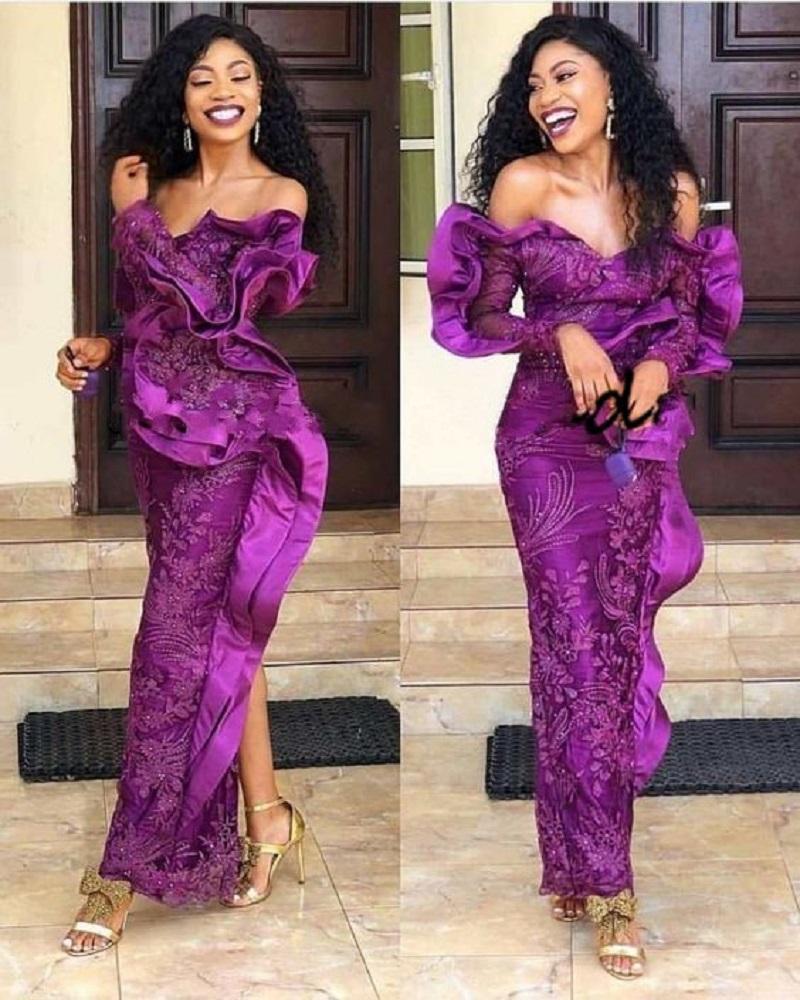 Elegant Purple Mermaid Evening Dresses With Long Sleeve 2022 Ankara Lace Asoebi Styles Plus Size African Prom Pageant Gowns Robe De Soiree, Green
Elegant Purple Mermaid Evening Dresses With Long Sleeve 2022 Ankara Lace Asoebi Styles Plus Size African Prom Pageant Gowns Robe De Soiree, Green