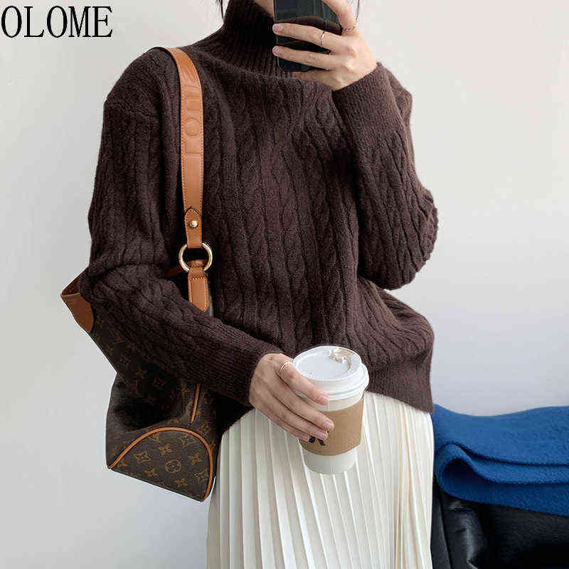 OLOME Autumn Pullovers Women's Sweater Soft Sweaters 2021Top Round Neck Pullover Loose Lazy Jumpers Casual keep warm High collar Y1110, Blue
OLOME Autumn Pullovers Women's Sweater Soft Sweaters 2021Top Round Neck Pullover Loose Lazy Jumpers Casual keep warm High collar Y1110, Blue