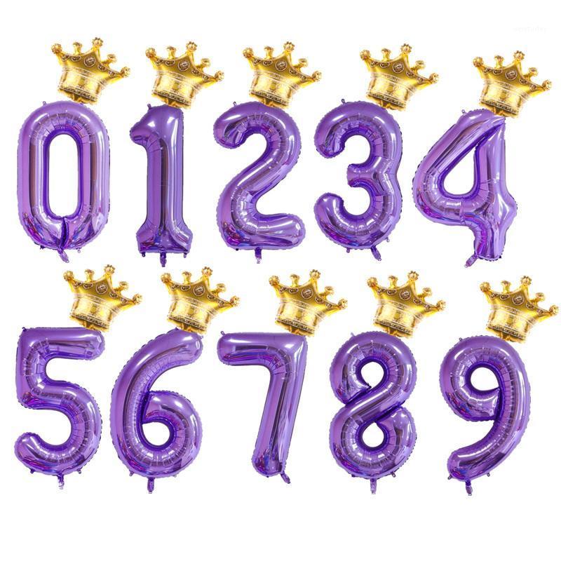 Party Decoration 2pcs Gold Crown Foil Balloon 40inch Purple Digit 0-9 Number Balloons 1 2 3 4 5 Years Old Birthday Decorations Kids Ballons
Party Decoration 2pcs Gold Crown Foil Balloon 40inch Purple Digit 0-9 Number Balloons 1 2 3 4 5 Years Old Birthday Decorations Kids Ballons