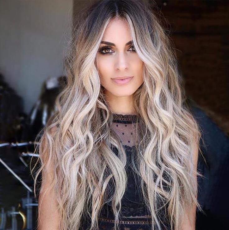 Fashionable women's long wavy wigs 2 different color free ship, Customizeas showing the picture
Fashionable women's long wavy wigs 2 different color free ship, Customizeas showing the picture