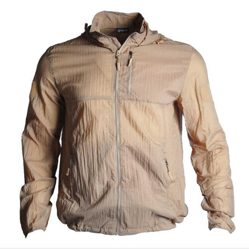 Men Outdoor Sports Military Tactical Skin Coat Protection Man Shirt Sun Protection Clothes For Camping Hiking Travel X0621, Khaki
Men Outdoor Sports Military Tactical Skin Coat Protection Man Shirt Sun Protection Clothes For Camping Hiking Travel X0621, Khaki