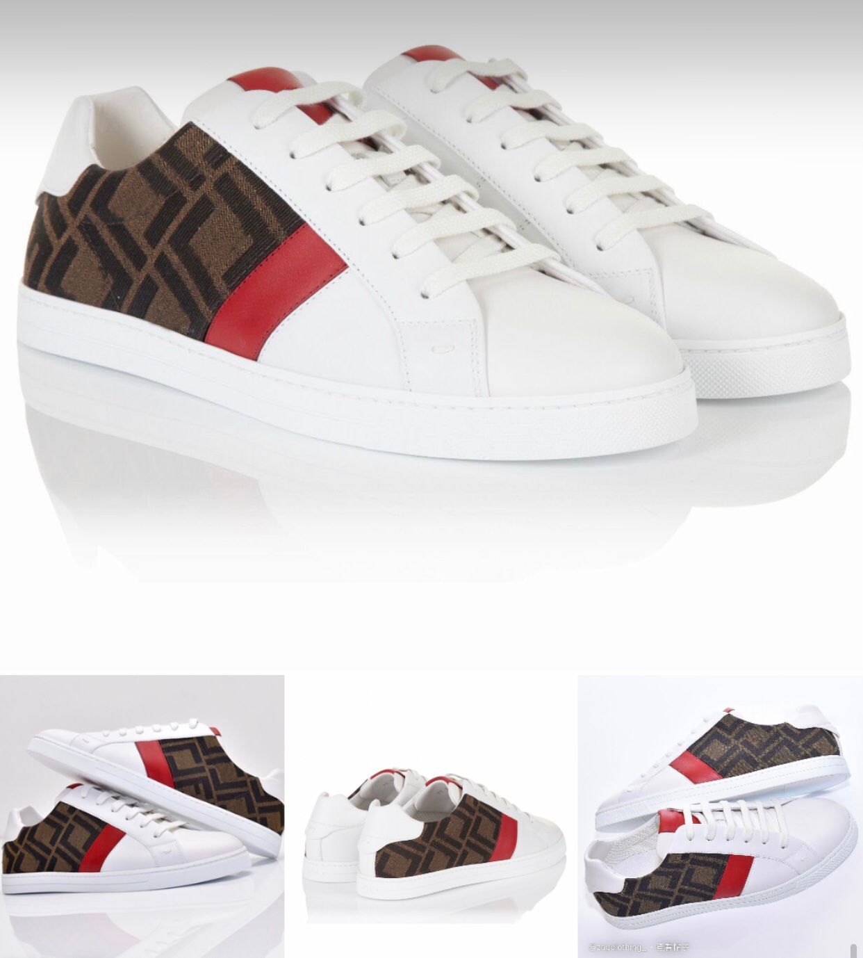 Top Luxury White Leather Sneaker Shoes For Men Low-tops Lace-up Sneakers Shoes Fabric Calfskin Couple Casual Walking EU38-45, Black
Top Luxury White Leather Sneaker Shoes For Men Low-tops Lace-up Sneakers Shoes Fabric Calfskin Couple Casual Walking EU38-45, Black