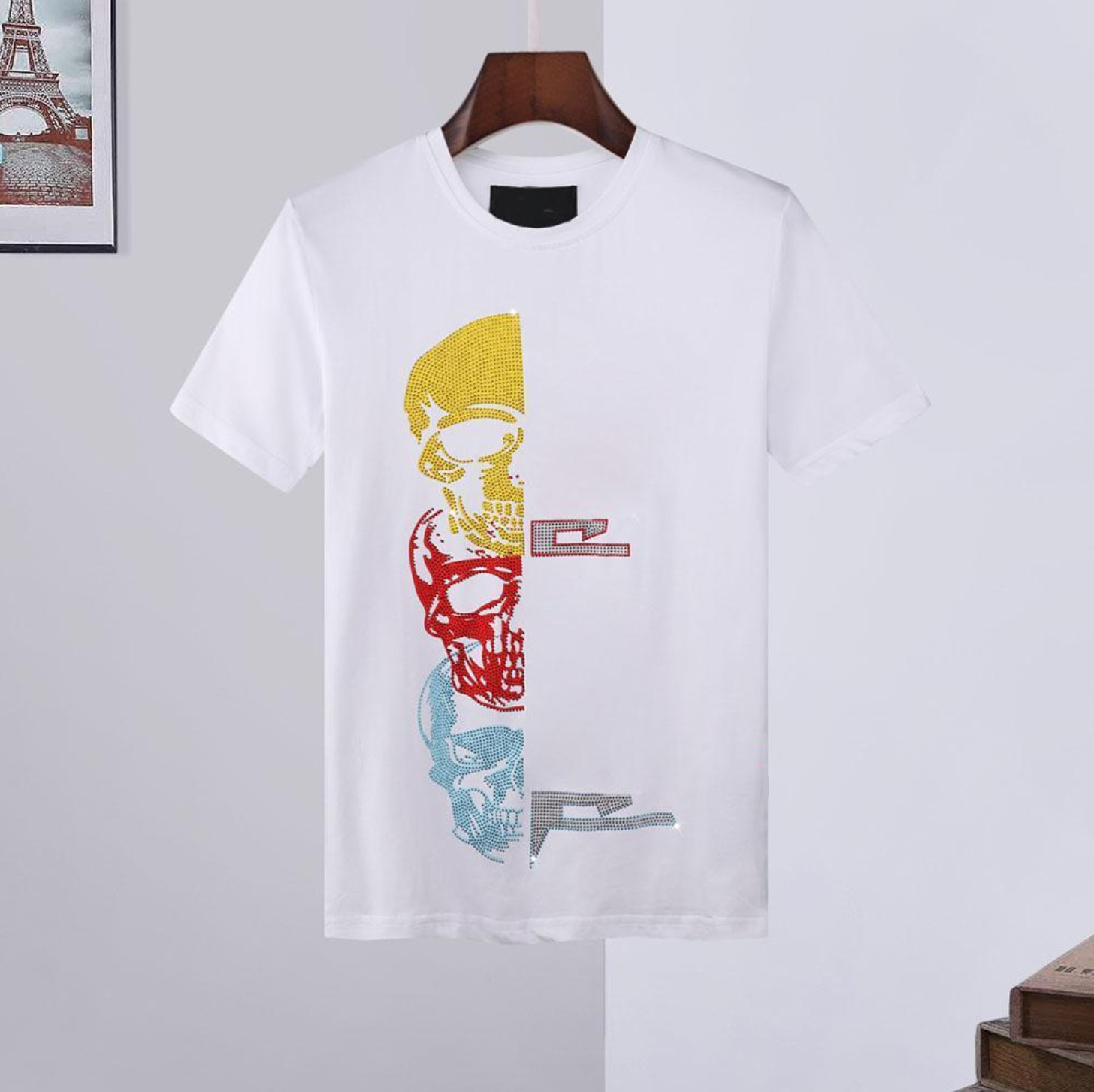 21FW Men Women Designer T Shirts Luxury white off phillip plain men Shirt Hoodies coats Spring Short Sleeve skull Diamond Tops bags 16, 20
21FW Men Women Designer T Shirts Luxury white off phillip plain men Shirt Hoodies coats Spring Short Sleeve skull Diamond Tops bags 16, 20