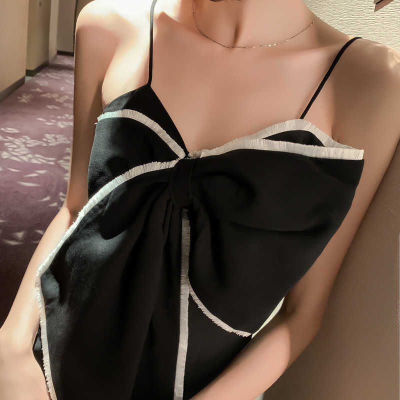 Woman Spring Sexy Bodycon Dress Bodice Bow Slim Spaguetti Strap Club Ladies Elegant Dresses Vestdios Robes 210608