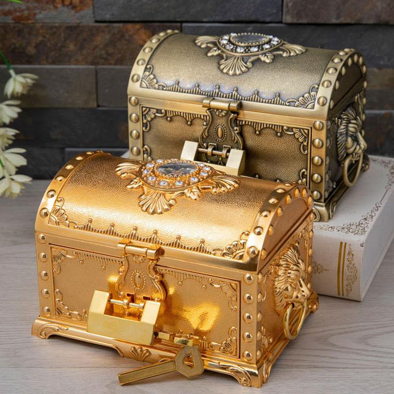Jewelry Pouches, Bags Creative Zinc Alloy Box With Lock Vintage Trinket For Valentine Wedding Christmas Birthday Gift Home Deco, Pink;blue
Jewelry Pouches, Bags Creative Zinc Alloy Box With Lock Vintage Trinket For Valentine Wedding Christmas Birthday Gift Home Deco, Pink;blue