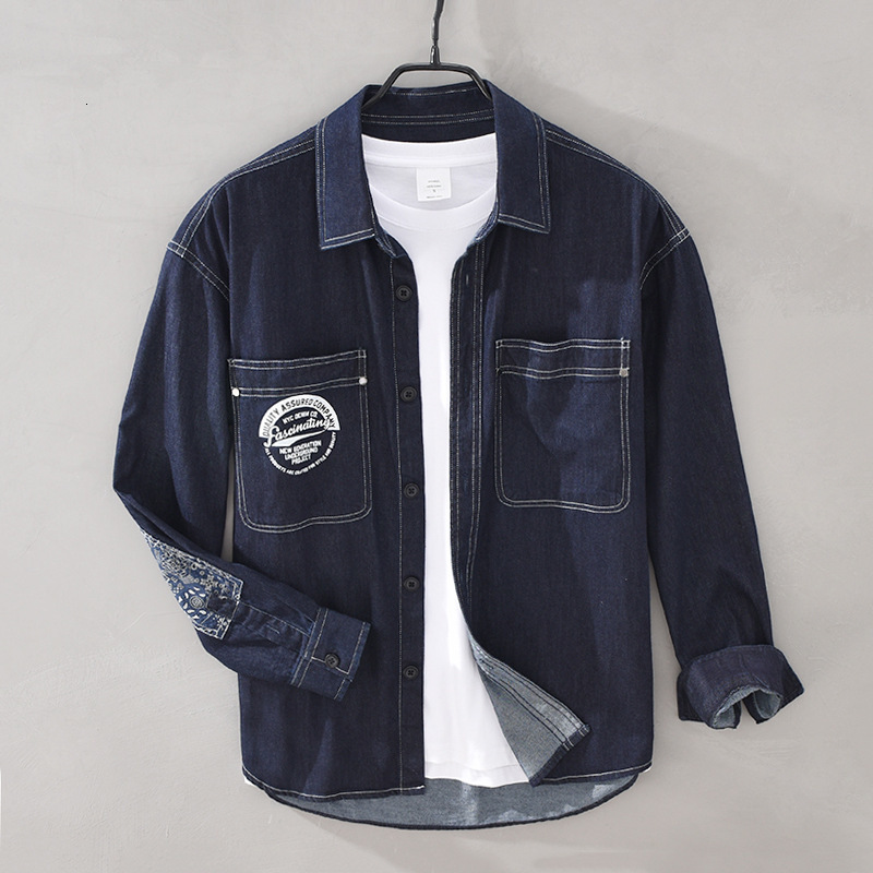 2021 Denim for Man Long Sleeve Japanese Autumn-style New Winter 98% Cotton Turn-down Collar Impression Cowboy Shirt Men's Clothes Y3456 Xi50, Drake bloom
2021 Denim for Man Long Sleeve Japanese Autumn-style New Winter 98% Cotton Turn-down Collar Impression Cowboy Shirt Men's Clothes Y3456 Xi50, Drake bloom
