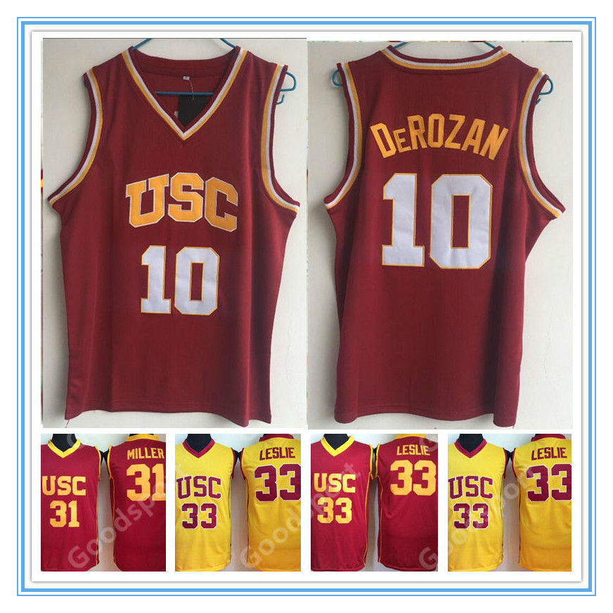 NCAA USC Trojans College jerseys 10 DeRozan 1 Young 24 Scalabrine 31 Miller 33 Leslie SHIRTS university basketball, Men
NCAA USC Trojans College jerseys 10 DeRozan 1 Young 24 Scalabrine 31 Miller 33 Leslie SHIRTS university basketball, Men