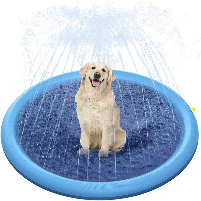 Outdoor Swimming Poo Pet Sprinker Pad Pay Cooing Spash Sprinker Mat Infatabe Water Spray Pad Mat Tub for Dog Summer Coo, Blue
Outdoor Swimming Poo Pet Sprinker Pad Pay Cooing Spash Sprinker Mat Infatabe Water Spray Pad Mat Tub for Dog Summer Coo, Blue