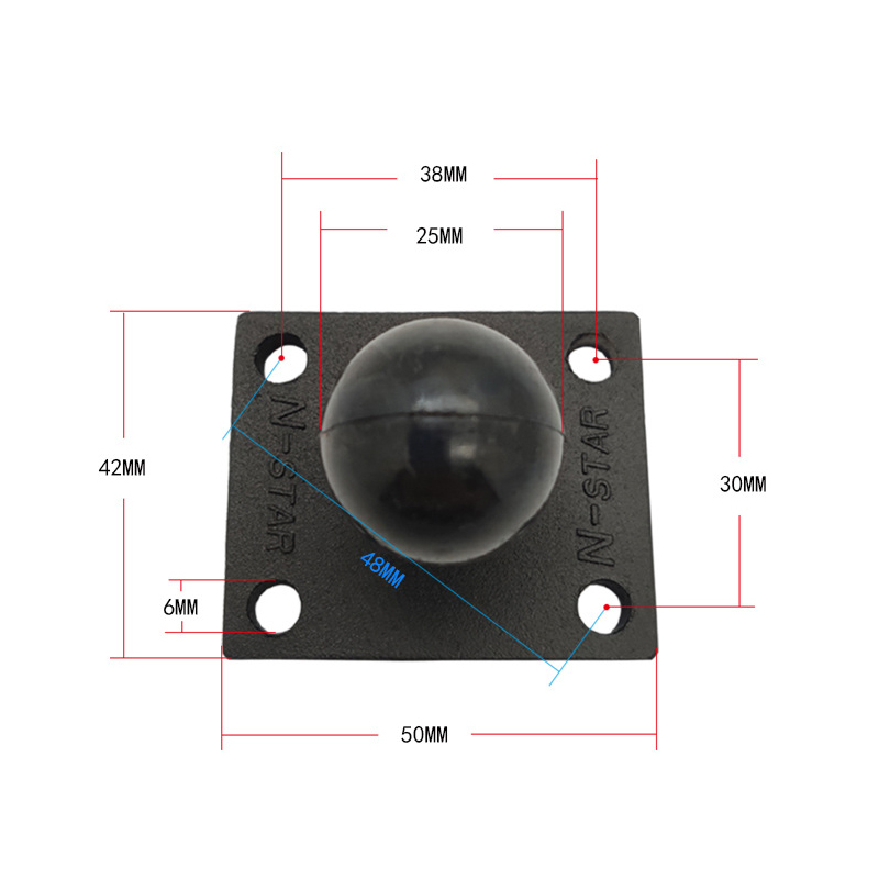 Car GPS Bracket Holder Fixed Square Ball Head For Garmin ZUMO 400 450 500 550 660