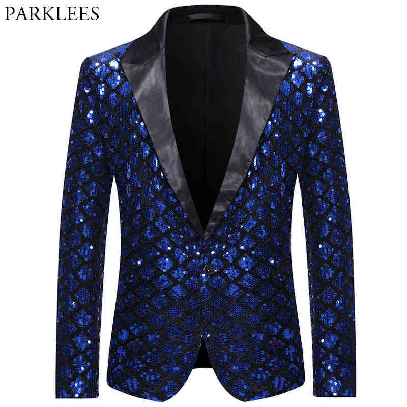 Shiny Sequin Glitter Mens Royal Blue Blazer Notched Lapel Plaid Men Tuxedo Blazers Wedding Nightclub Party Stage Men Suit Jacket 211111, Sliver
Shiny Sequin Glitter Mens Royal Blue Blazer Notched Lapel Plaid Men Tuxedo Blazers Wedding Nightclub Party Stage Men Suit Jacket 211111, Sliver