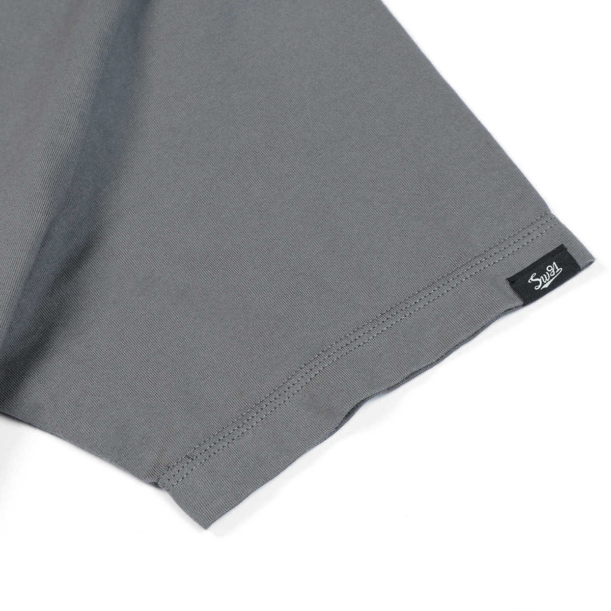 Summer Solid Color T-shirt Men 100% Cotton Letter Embroidery Chest Pockets Tops Plus Size Comfortable Tshirt 210707