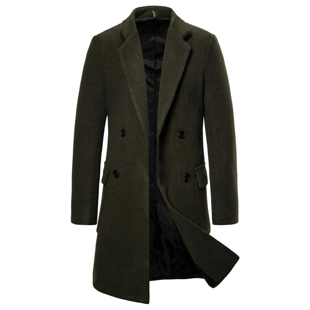 2021 New Autumn Winter High Quality Long Trench Coat Men Overoat Jacket 3sy8, Army green
2021 New Autumn Winter High Quality Long Trench Coat Men Overoat Jacket 3sy8, Army green