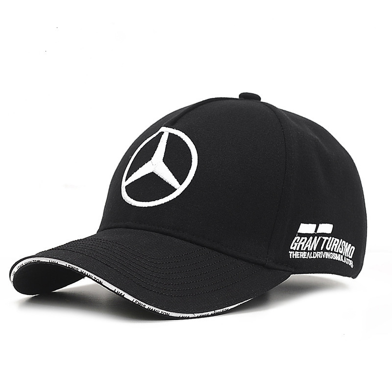 Benz AMG F1 racing Baseball embroidered fashion casual cap, Black