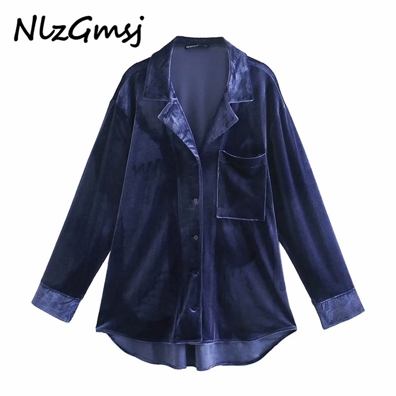 Blouse Women Velvet Shirt Long Sleeve Turn Down Collar Spring Velour Blusas Solid Lady Casual Tops Clothe Korean 210628, As picture
Blouse Women Velvet Shirt Long Sleeve Turn Down Collar Spring Velour Blusas Solid Lady Casual Tops Clothe Korean 210628, As picture