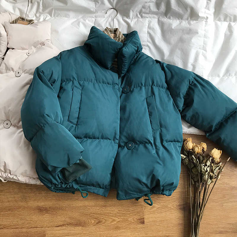 CRRIFLZ Autumn Winter Collection Solid Women Down Jacket Warm Thicken Stand Collar White Duck Parka Women's Jackets Coats 210910