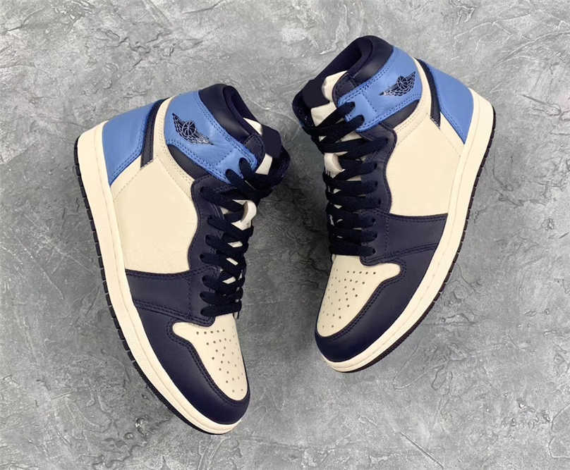 Authentic 1 High OG Obsidian Blue Chill Women Men Athletic Shoes 555088-140 Sail University Sports Sneakers With Box
Authentic 1 High OG Obsidian Blue Chill Women Men Athletic Shoes 555088-140 Sail University Sports Sneakers With Box
