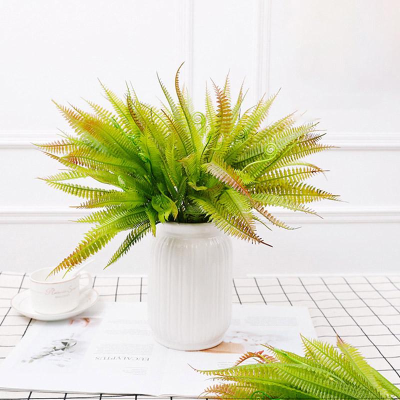7 Fork Simulation Green Plant Shrubbery Artificial Artificial Flowers Plastic Plant Leaves Wedding Home Garden Decoration, White and green
7 Fork Simulation Green Plant Shrubbery Artificial Artificial Flowers Plastic Plant Leaves Wedding Home Garden Decoration, White and green