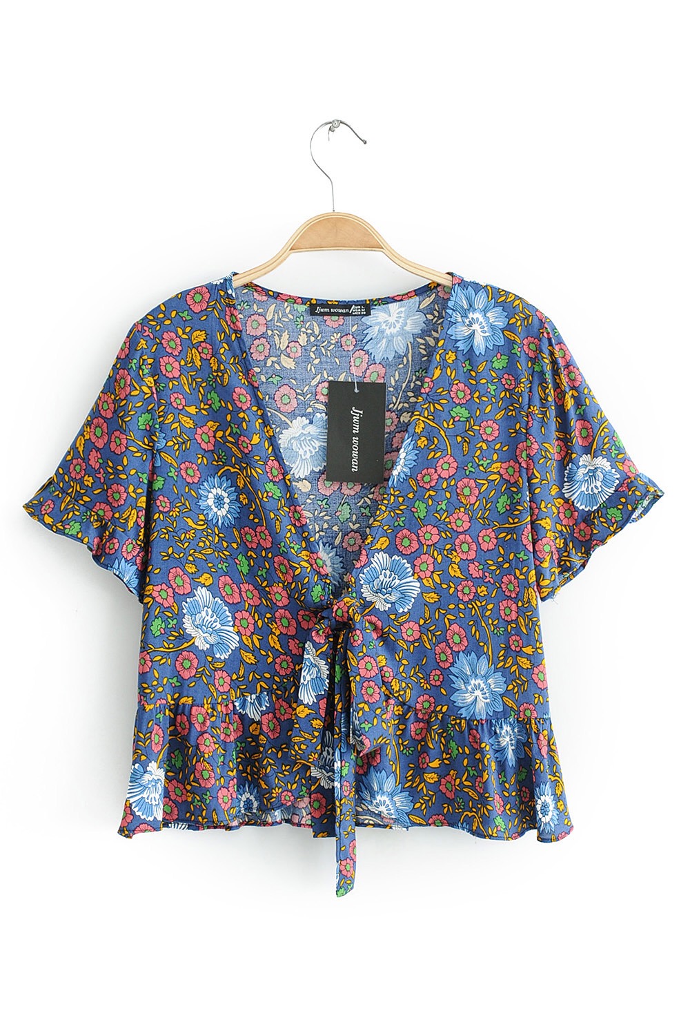 New Bohemian Bow Tide Flower Print Kimono Shirt Vintage Woman Ruffle Short Sleeve Cross V-Neck Cardigan Blouse Femme Blusas, Red
New Bohemian Bow Tide Flower Print Kimono Shirt Vintage Woman Ruffle Short Sleeve Cross V-Neck Cardigan Blouse Femme Blusas, Red
