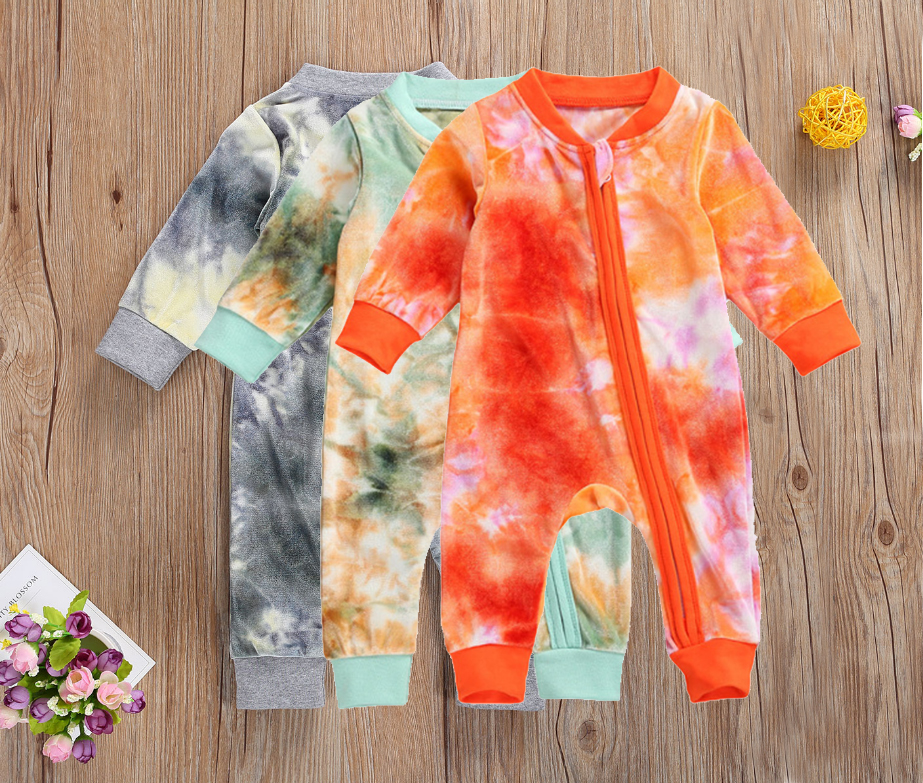 Newborn Infant Baby Boy Girls Velvet Zipper Romper Long Sleeve Tie Dye Print Romper Jumpsuit Baby Girls Autumn Sleepwear Clothes, White
Newborn Infant Baby Boy Girls Velvet Zipper Romper Long Sleeve Tie Dye Print Romper Jumpsuit Baby Girls Autumn Sleepwear Clothes, White