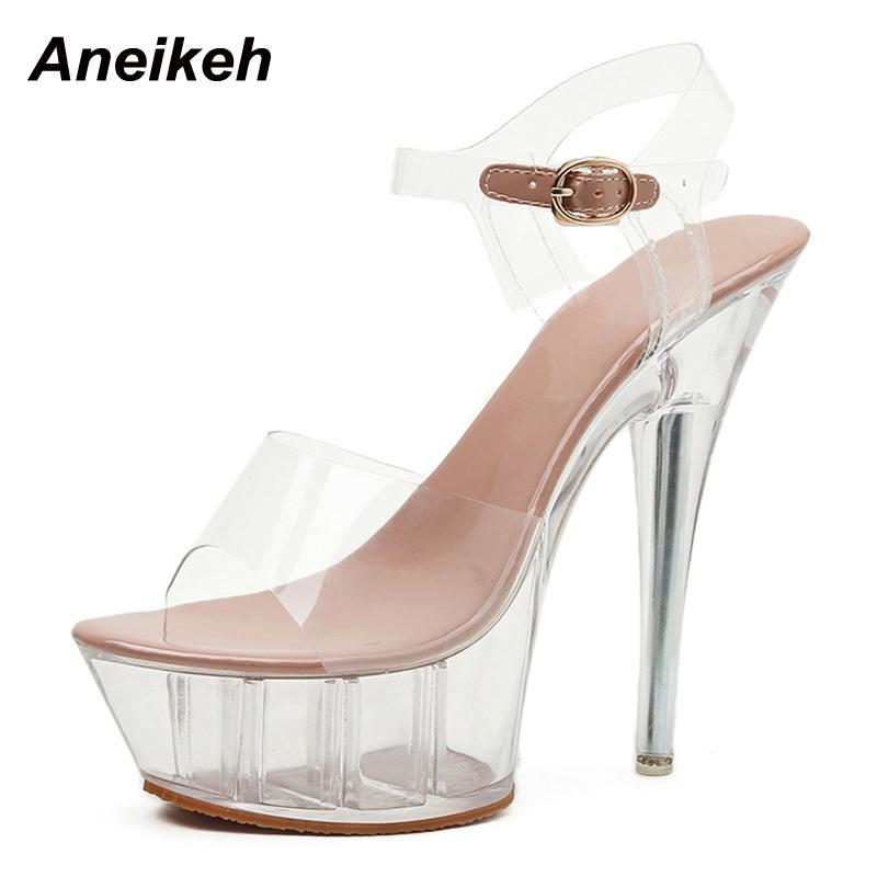 Dress Shoes Aneikeh Summer Fashion For Women 2021 PVC Platform Peep Toe Thin Heels Crystal Modern Sandals Buckle Strap Concise Sexy, Black
Dress Shoes Aneikeh Summer Fashion For Women 2021 PVC Platform Peep Toe Thin Heels Crystal Modern Sandals Buckle Strap Concise Sexy, Black