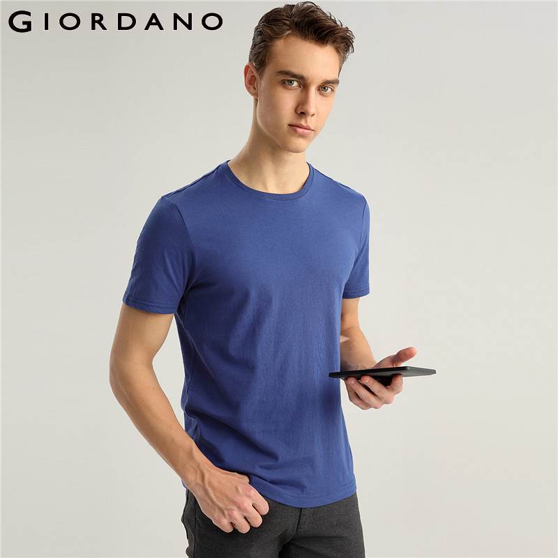 Giordano Men T Shirt Cotton Short Sleeve 3-pack Tshirt Solid Tee Summer Beathable Male Tops Clothing Camiseta Masculina 01245504 210225