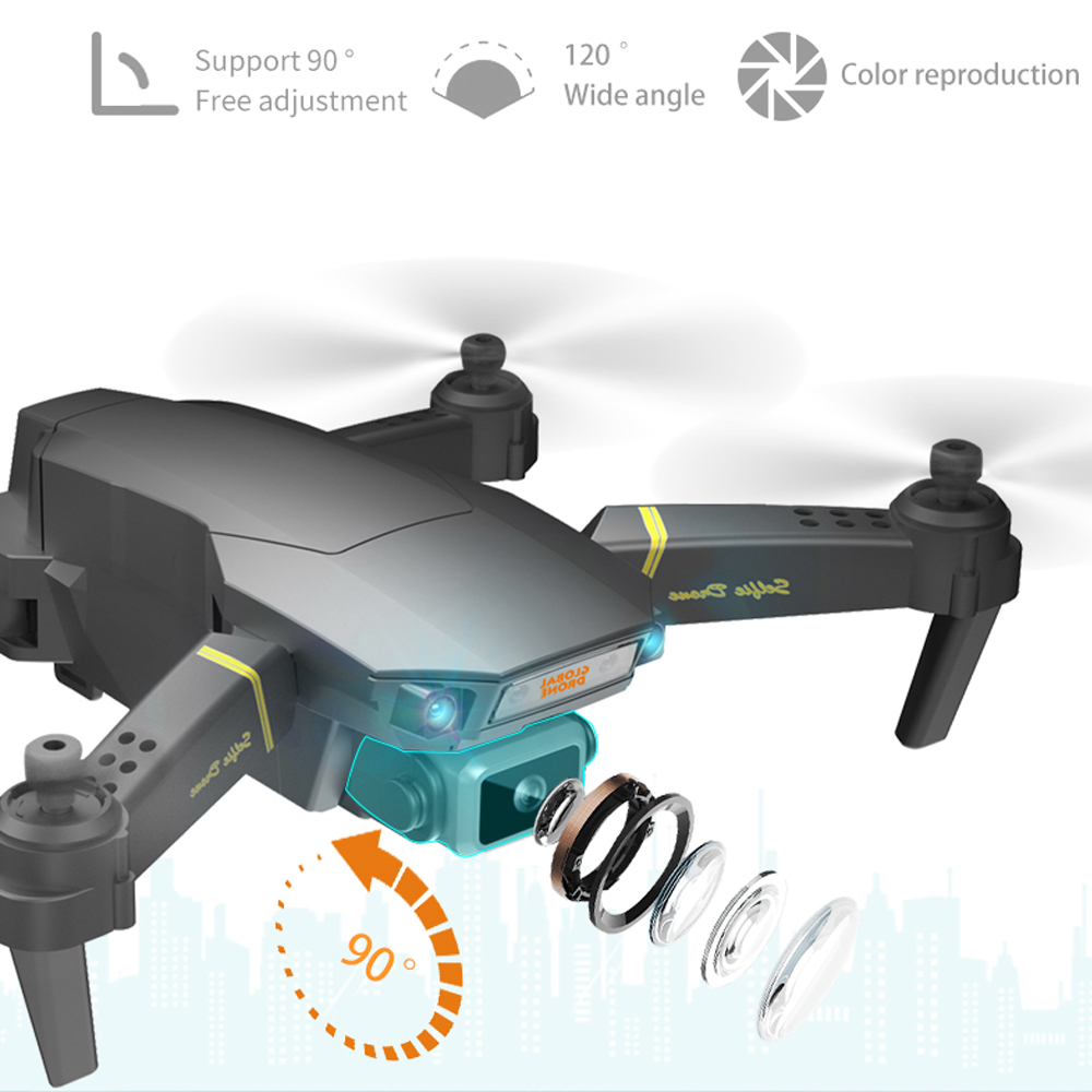GD89 Drone With HD Aerial Video Camera 4K RC Drones RC Helicopter FPV Quadrocopter Drone Foldable Toy With Nice Gift For Kids, Black
GD89 Drone With HD Aerial Video Camera 4K RC Drones RC Helicopter FPV Quadrocopter Drone Foldable Toy With Nice Gift For Kids, Black