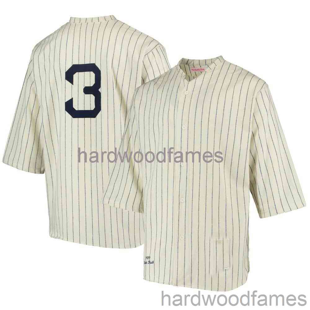 Custom Babe Ruth #3 Mitchell & Ness 1929 Cream Home Jersey Stitched Men Women Youth Kid Baseball Jersey -6XL, Ivory
Custom Babe Ruth #3 Mitchell & Ness 1929 Cream Home Jersey Stitched Men Women Youth Kid Baseball Jersey -6XL, Ivory
