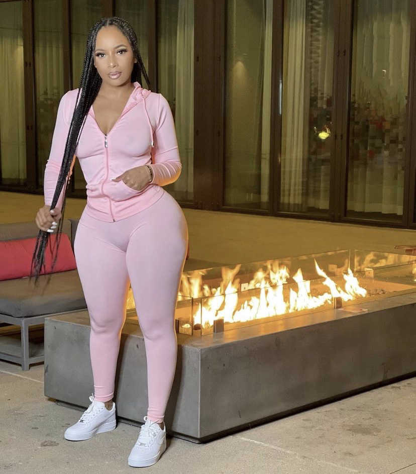 Women's Two Piece Pants Designers Women Clothes pants 2023 autumn new women wear solid color hooded leisure sports suit