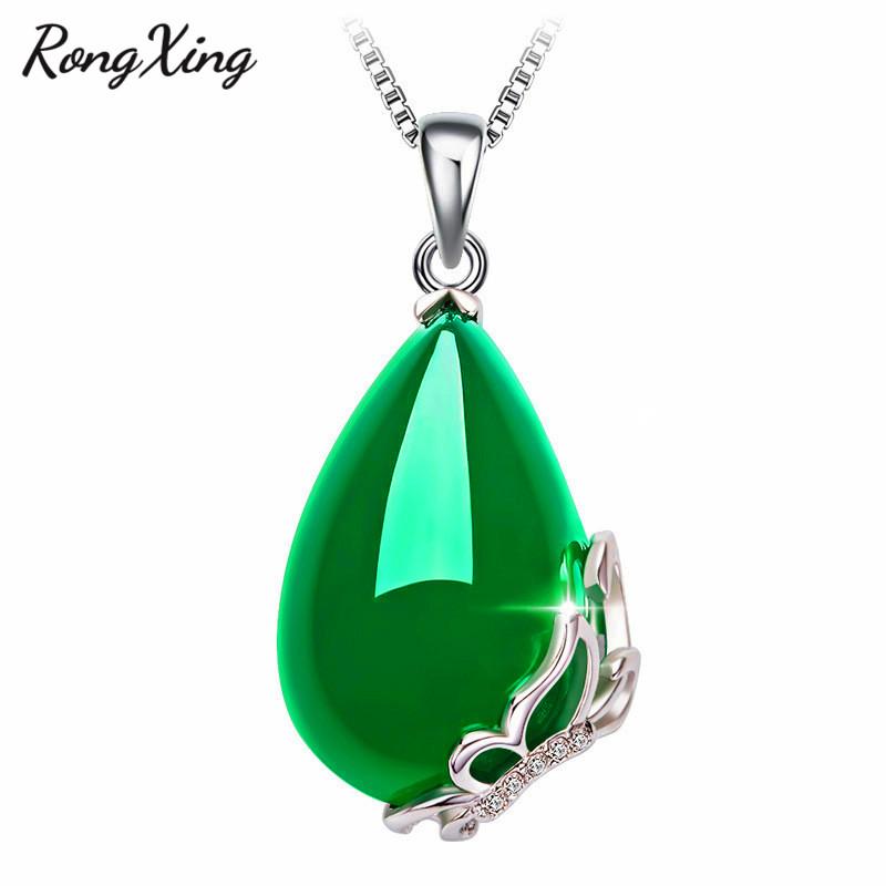 Pendant Necklaces RongXing Classic Red/Green Stone Water Drop Pendants For Women Silver Color Zircon Necklace May Birthstone Choker ZR0121
Pendant Necklaces RongXing Classic Red/Green Stone Water Drop Pendants For Women Silver Color Zircon Necklace May Birthstone Choker ZR0121