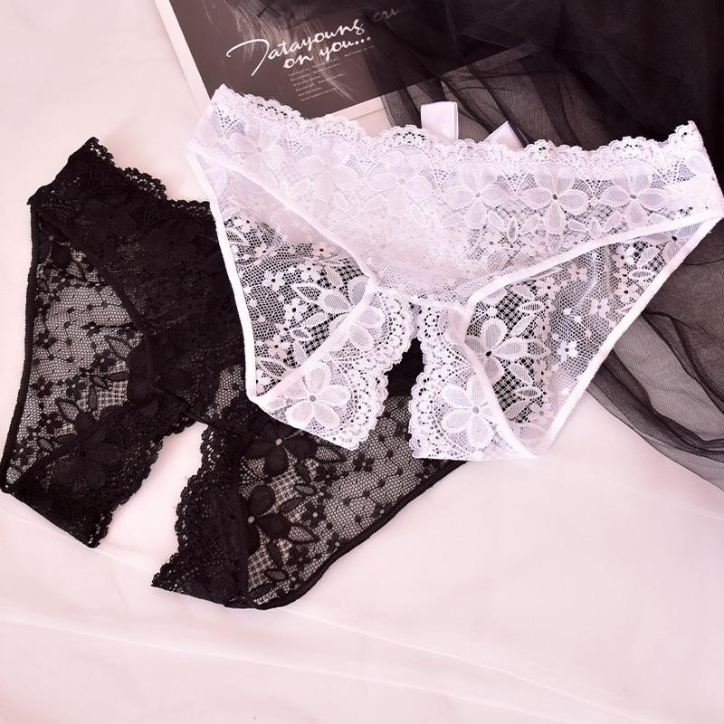 Women's Panties Sexy Lingerie Open Crotch Underwear Lady's Crotchless Lace With Bow, Black
Women's Panties Sexy Lingerie Open Crotch Underwear Lady's Crotchless Lace With Bow, Black