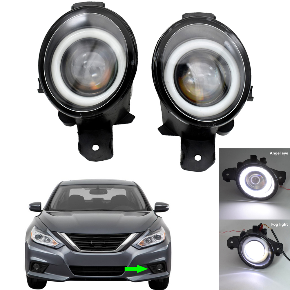 Pair LED Angel Eye Daytime Running Light Fog Lights Assembly for Nissan Altima L33 Facelift 2016 2017 2018
Pair LED Angel Eye Daytime Running Light Fog Lights Assembly for Nissan Altima L33 Facelift 2016 2017 2018