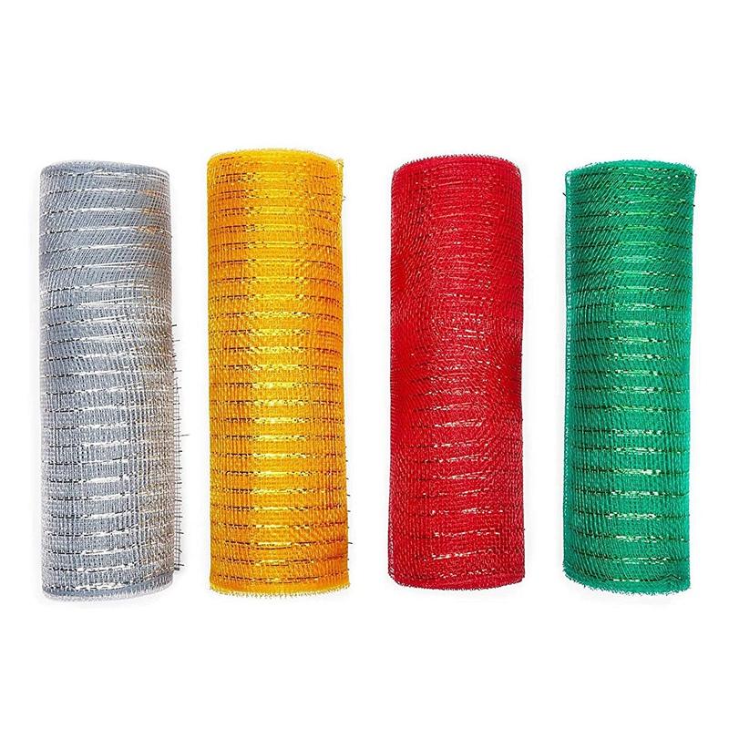 Christmas Decorations 4 Rolls Of Wreath Door Decoration Net, Gold Wire Netting, Gift Packaging, Diy Craftsmanship About 26cmx91cm
Christmas Decorations 4 Rolls Of Wreath Door Decoration Net, Gold Wire Netting, Gift Packaging, Diy Craftsmanship About 26cmx91cm