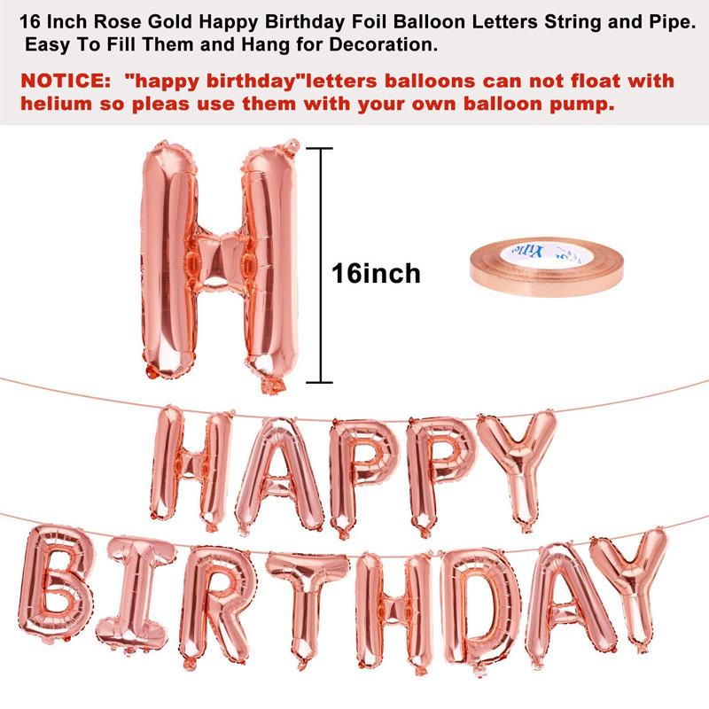 12 Inch Rose Gold Confetti Balloon Combination Set Sequin Table Flag Wedding Birthday Party Event Decoration Supplies(The logistics price Pls Contact 