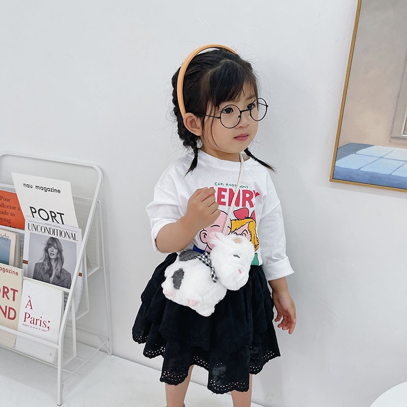 21 new Zodiac Plush Mini parent- cute cow shape child single shoulder small diagonal bag, Main color
21 new Zodiac Plush Mini parent- cute cow shape child single shoulder small diagonal bag, Main color