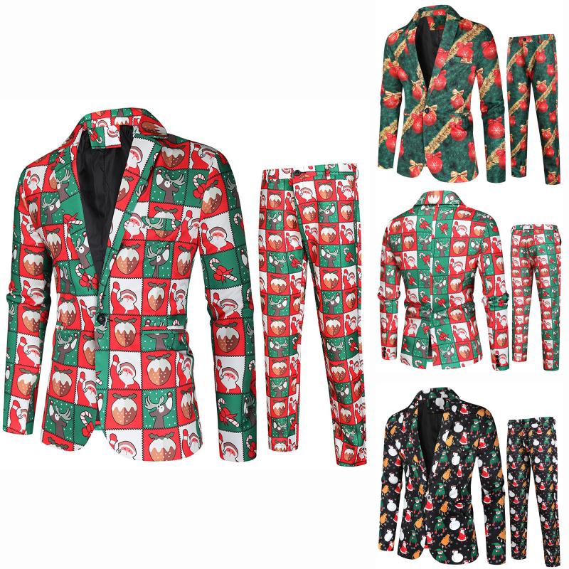 Men's Tracksuits Fashion Two Casual Jacket Pants Set Christmas Of Printed Suit Men Suits & Sets, Black
Men's Tracksuits Fashion Two Casual Jacket Pants Set Christmas Of Printed Suit Men Suits & Sets, Black