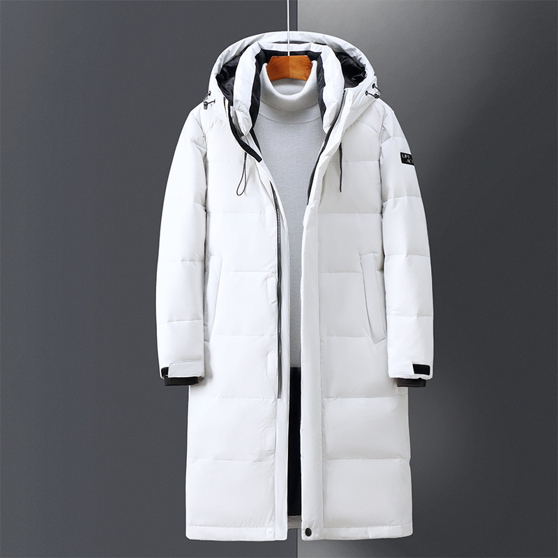Winter New Men's Long Over-the-knee Padded Down Jacket Winter Couple Duck Down Warm Tide Coat Men's Wear, Black
Winter New Men's Long Over-the-knee Padded Down Jacket Winter Couple Duck Down Warm Tide Coat Men's Wear, Black