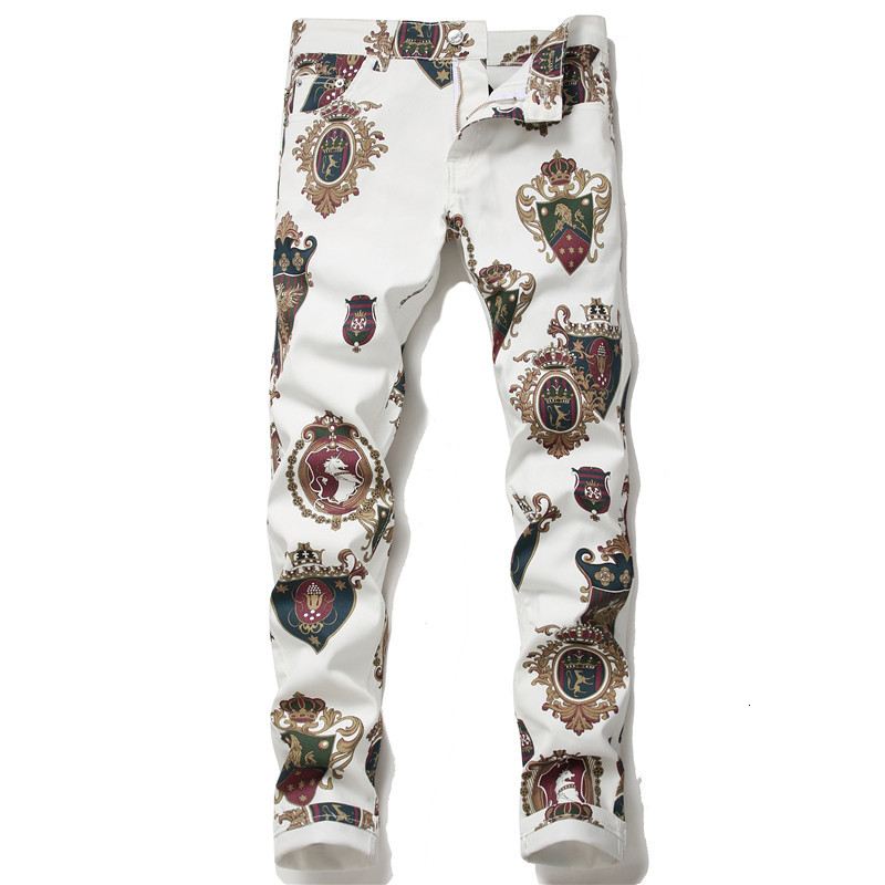 2021 New Men's Bae 3d Printed White Jeans Fashion All-match Colored Drawing Slim Fit Stretch Straight Personality Pants Trousers Yvx0, Beige
2021 New Men's Bae 3d Printed White Jeans Fashion All-match Colored Drawing Slim Fit Stretch Straight Personality Pants Trousers Yvx0, Beige