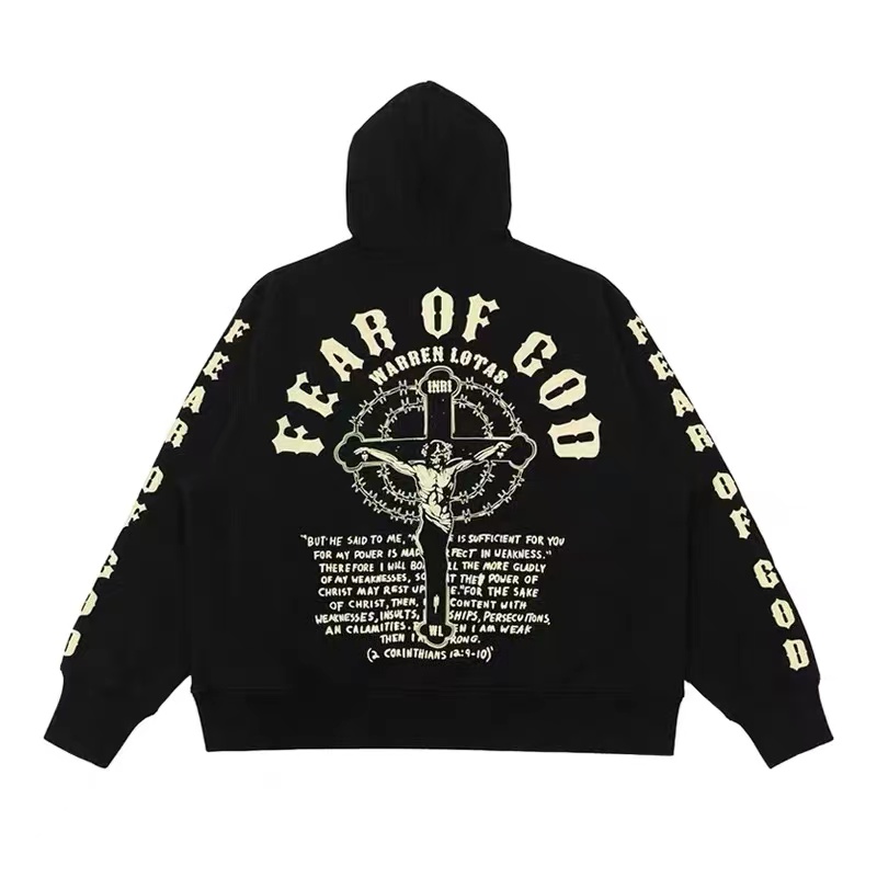 Fashion mens hoodie Fear of god Jesus religious Christmas exhibition limited Essential Letter printing High street loose high-quality hoodies, Black
Fashion mens hoodie Fear of god Jesus religious Christmas exhibition limited Essential Letter printing High street loose high-quality hoodies, Black