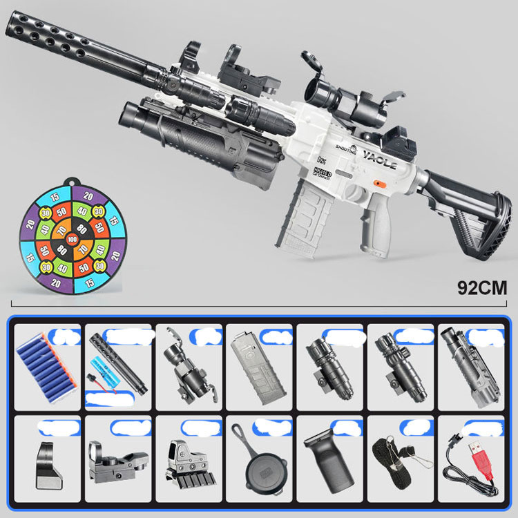 M416 Electric Continuous Launch Shooting Toy Guns With Soft Bullets For Boys Adults Kids Armas CS Fighting Rifle
