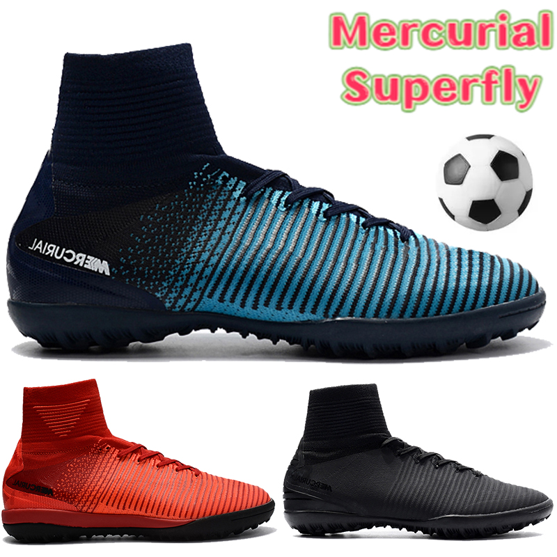 Luxury high Mercurial Superfly 5 TF soccer Shoes triple black blue red men football cleats fashion mens designer sneakers boots US 6.5-11, Bubble wrap packaging
Luxury high Mercurial Superfly 5 TF soccer Shoes triple black blue red men football cleats fashion mens designer sneakers boots US 6.5-11, Bubble wrap packaging