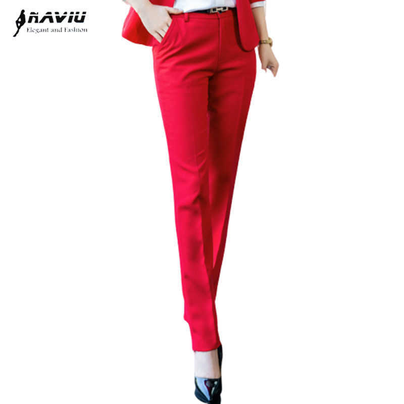 Fashion High Quality Women Formal Pants Autumn Elegant Ladies Straight Office Trousers Work Wear 210604, Navy blue pants
Fashion High Quality Women Formal Pants Autumn Elegant Ladies Straight Office Trousers Work Wear 210604, Navy blue pants