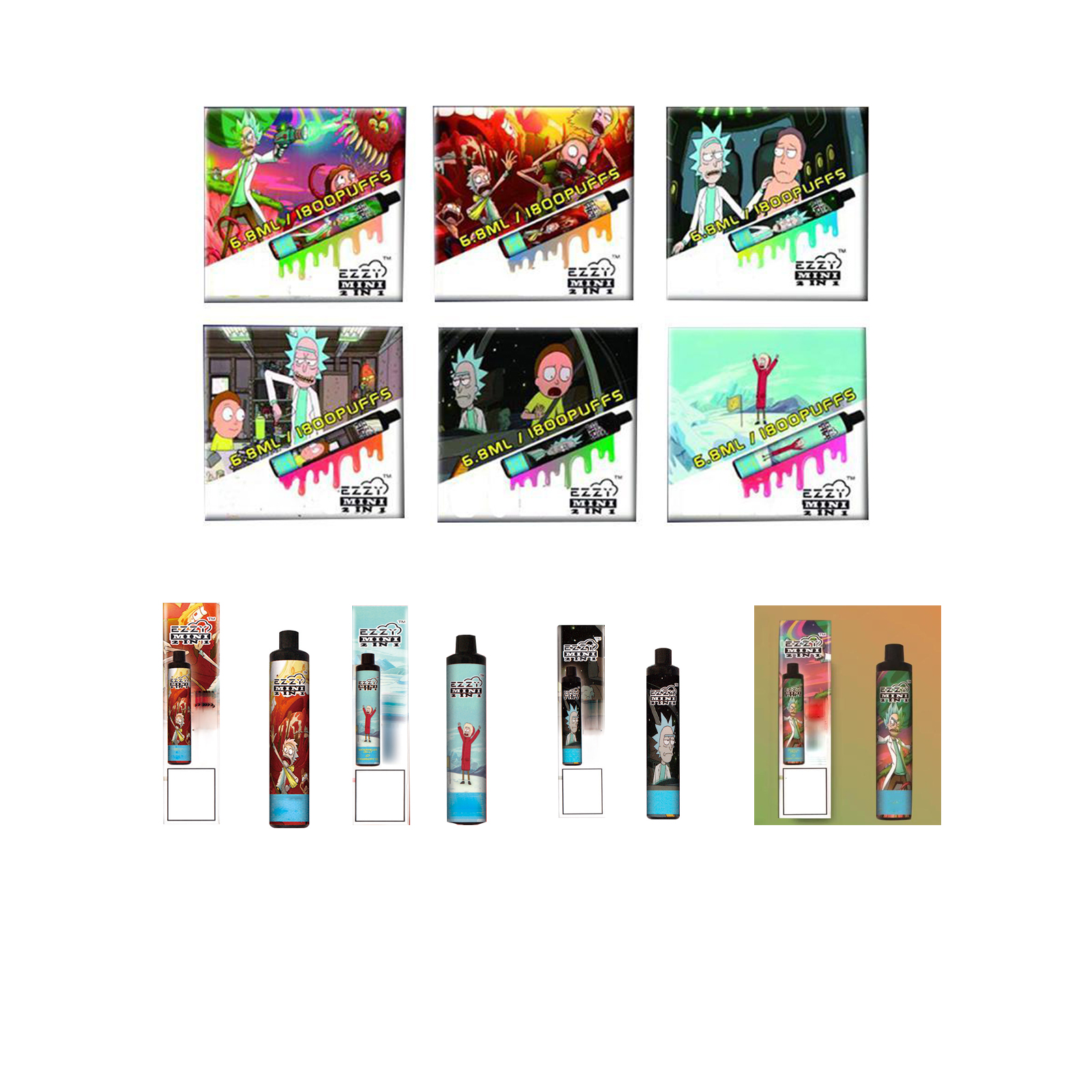 Original EZZY mini 2 in 1 1800puff For Vape Pens Disposable Pre-Filled 6.8ml 850 mAh Battery 9 Colos
Original EZZY mini 2 in 1 1800puff For Vape Pens Disposable Pre-Filled 6.8ml 850 mAh Battery 9 Colos