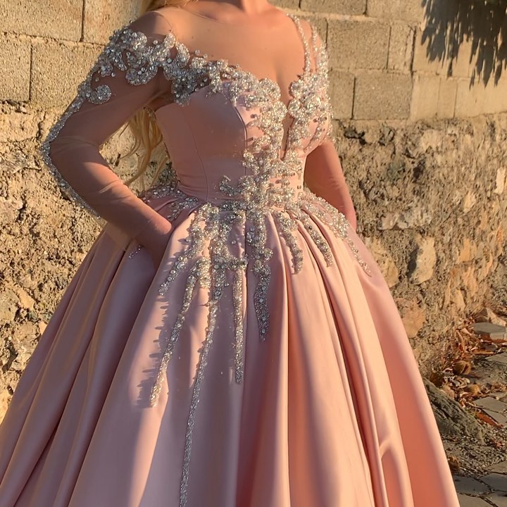 Elegant Mermaid Bridal Gowns Poet Sleeves Custom made Sequined Floor-length Wedding Dresses Court Train Satin Ruched Tulle Beach Vestido de noiva