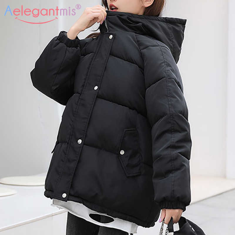 Aelegantmis Women's Winter Parka Jacket Coat Women Loose Plus Size Thicken Warm Bread s Casual Hooded Overcoat 210607, Black
Aelegantmis Women's Winter Parka Jacket Coat Women Loose Plus Size Thicken Warm Bread s Casual Hooded Overcoat 210607, Black