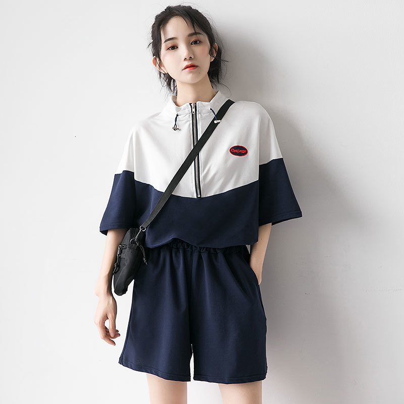 2021 New Patchwork 2 Piece Joggers Set Women Tracksuit Summer Plus Size Suit Shorts and T-shirt Sport Clothing Casual Fashion Tshirt Tops 94, Pink
2021 New Patchwork 2 Piece Joggers Set Women Tracksuit Summer Plus Size Suit Shorts and T-shirt Sport Clothing Casual Fashion Tshirt Tops 94, Pink