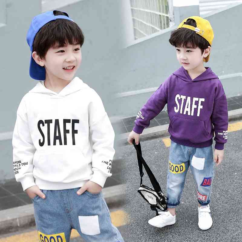 Versatile long sleeve boys' girls' autumn clothes middle children's candy color letter Hooded Sweater trend
Versatile long sleeve boys' girls' autumn clothes middle children's candy color letter Hooded Sweater trend
