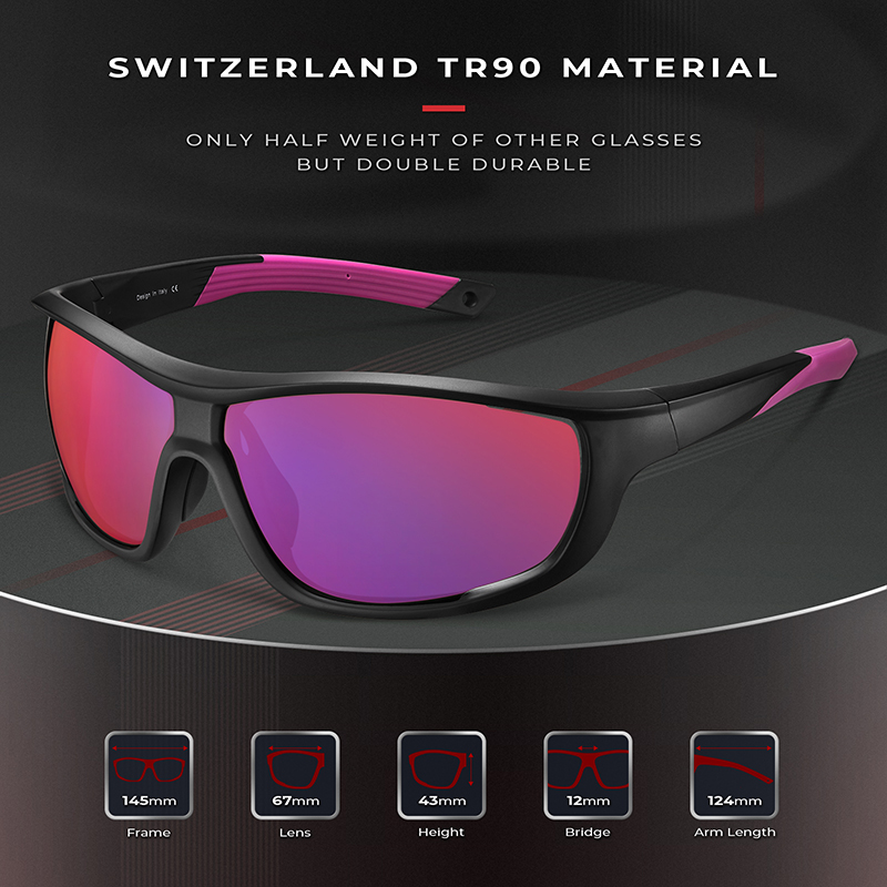 Classic Carfia brand polarized sunglasses for men women sport outdoor sun glasses designer square wrapround shades male mirror lens eyewear UV400 Prot