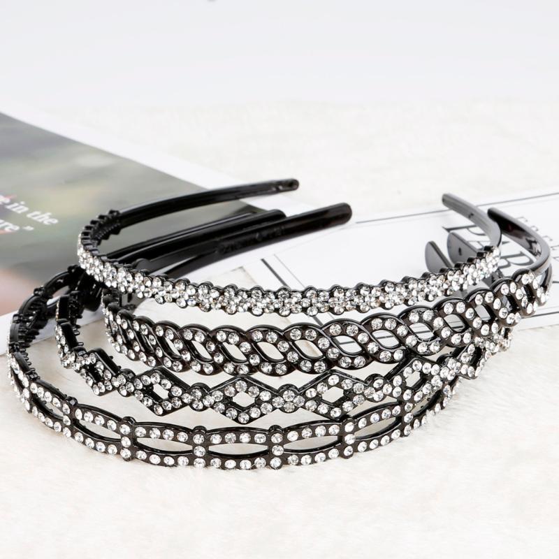 Hair Clips & Barrettes Headbands 1PC Fashion Clear Rhinestone Flower/Wave Black Headband Female Woman Girl Accessories Comfortable High Qual, Golden;silver
Hair Clips & Barrettes Headbands 1PC Fashion Clear Rhinestone Flower/Wave Black Headband Female Woman Girl Accessories Comfortable High Qual, Golden;silver