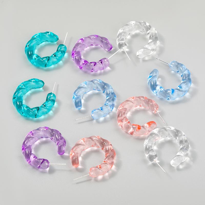 Hoop & Huggie Fashion Metal Transparent C-shaped Resin Earrings Female Creative Party Accessories
Hoop & Huggie Fashion Metal Transparent C-shaped Resin Earrings Female Creative Party Accessories