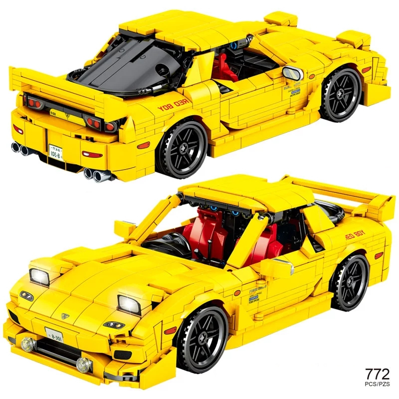 Blocks 772Pcs Yellow Speed Sports Car High-Tech Building Blocks City Pull Back Cars Model Bricks Boy Supercar Toys Kids Birthday Gifts
Blocks 772Pcs Yellow Speed Sports Car High-Tech Building Blocks City Pull Back Cars Model Bricks Boy Supercar Toys Kids Birthday Gifts